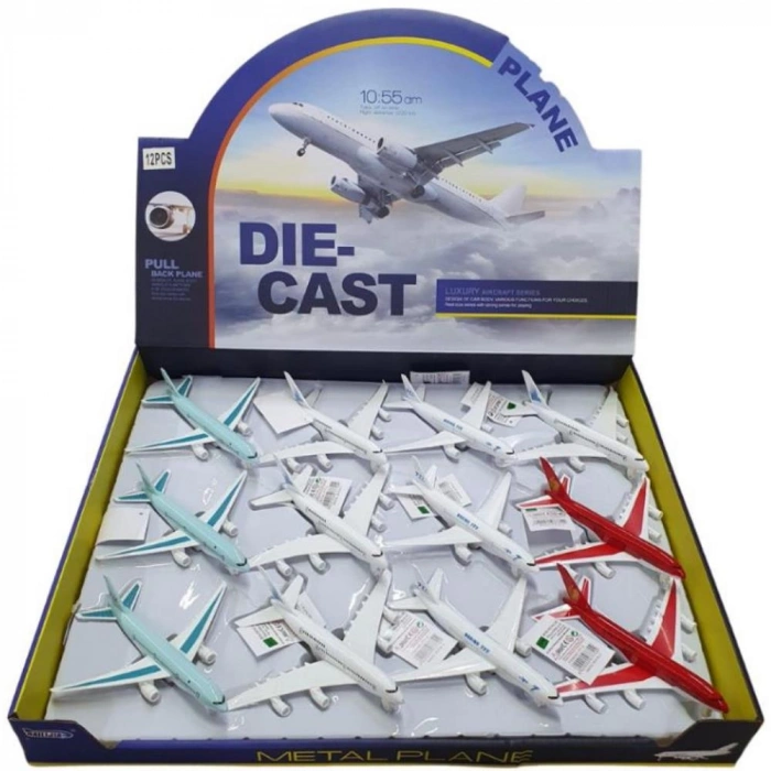 Çek Bırak Işıklı Sesli Yolcu Uçak 15 Cm - 777-2