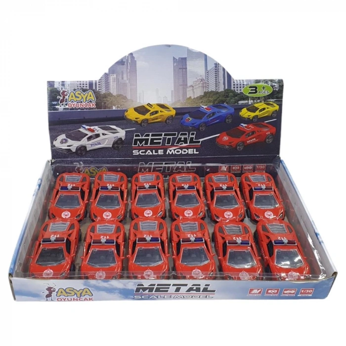Çek Bırak Metal Araba Lamborgini - ILK003 - İtfaiye