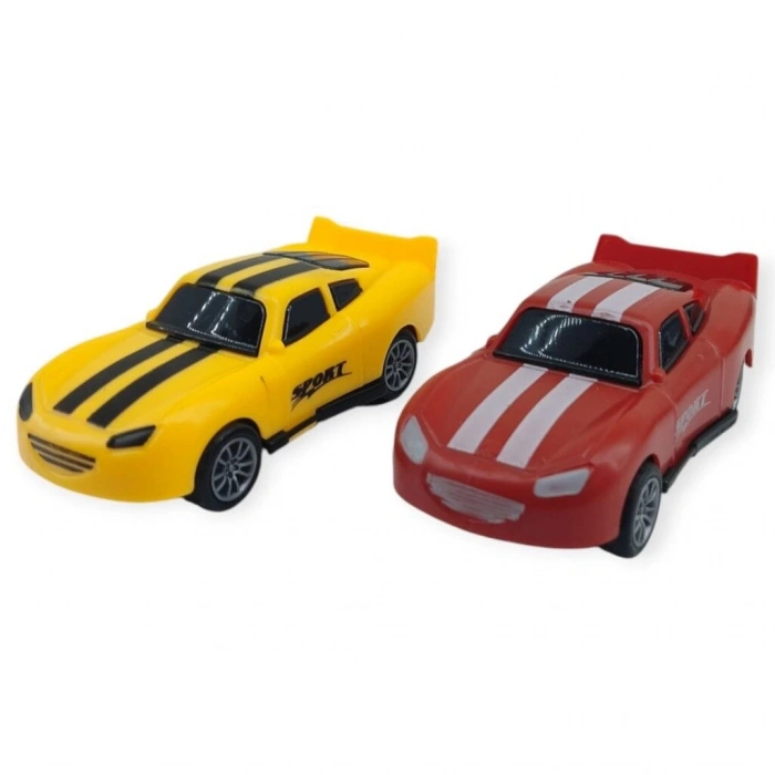 Çek Bırak Nascar Arabası 10.5 Cm - BP-035-SARI/KIRMIZI