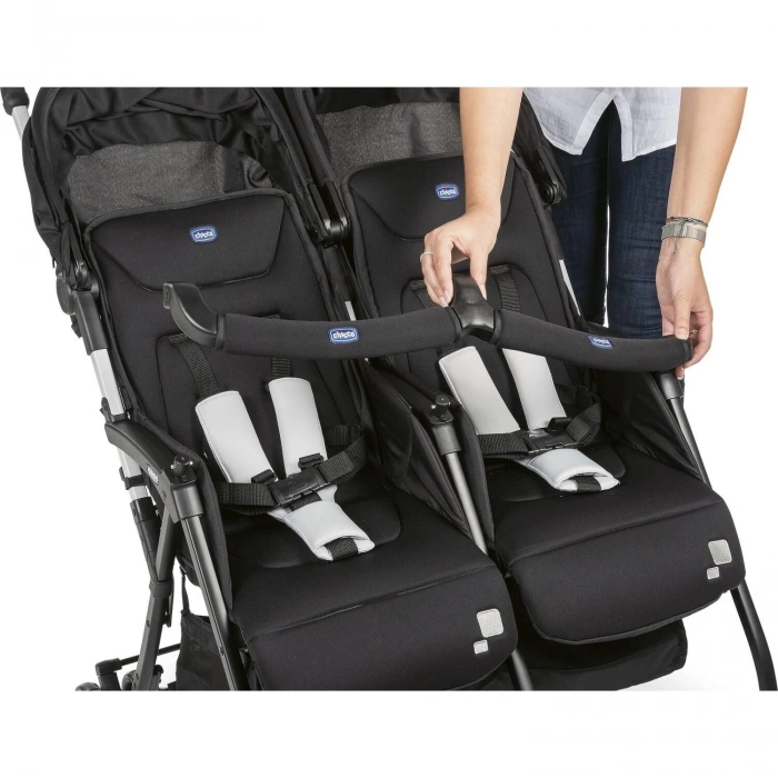 Chicco Ohlala Twin İkiz Bebek Arabası Black Nigth