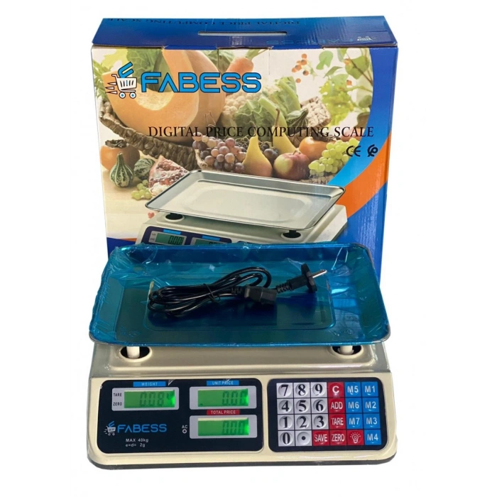 Dijital Göstergeli Elektronik Bakkal Kasap Manav Terazisi 40 Kg (5250)