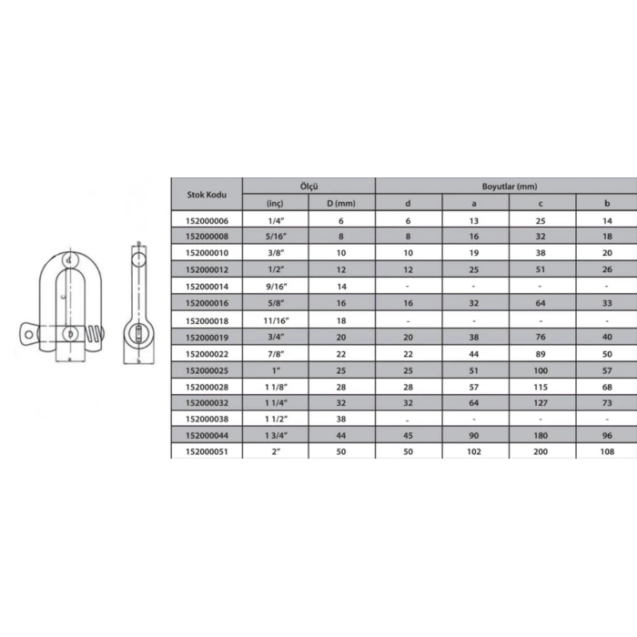Ennalbur M8 Zincir Kilidi 5/16 ( 4 Adet )