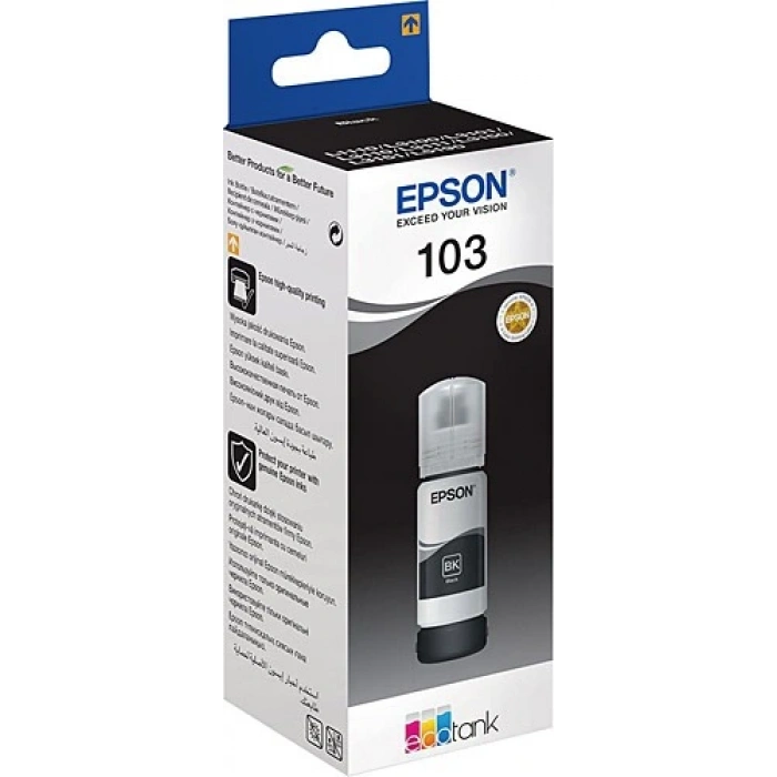 EPSON T00S14A 103 BLACK SIYAH ŞIŞE MUREKKEP