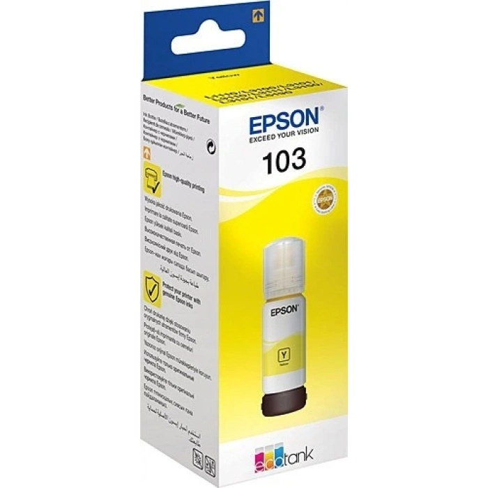 EPSON T00S44A 103 Yellow Sarı Şişe Mürekkep