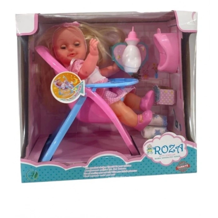 Global Toys Roza Mama Sandalyeli Bebek