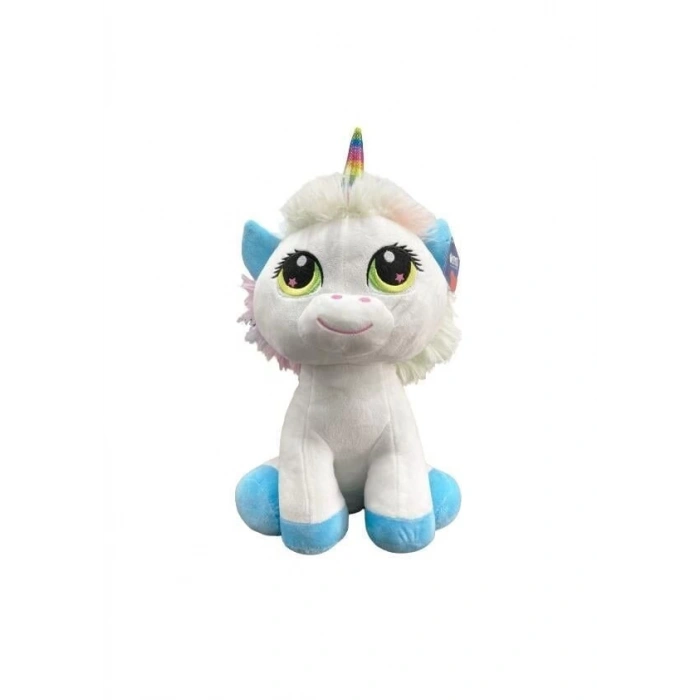 Halley Pembe Mavi Patili Unicorn 35 Cm PL62218