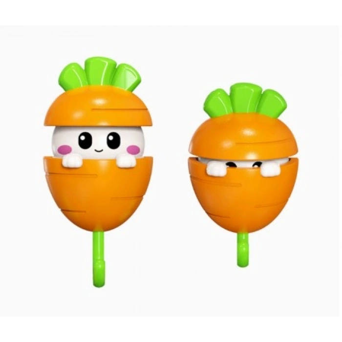 Havuç Tasarımlı Otomatik Açılan Yapışkanlı Askı (5250)