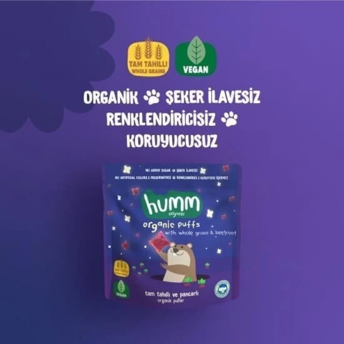 Humm Organik Pancarlı ve Tam Tahıllı Puflar 30 Gr