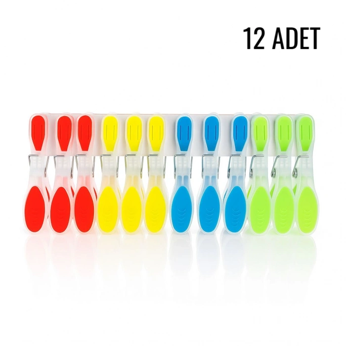 İz Bırakmayan Silikon Mandal 12 li (5250)