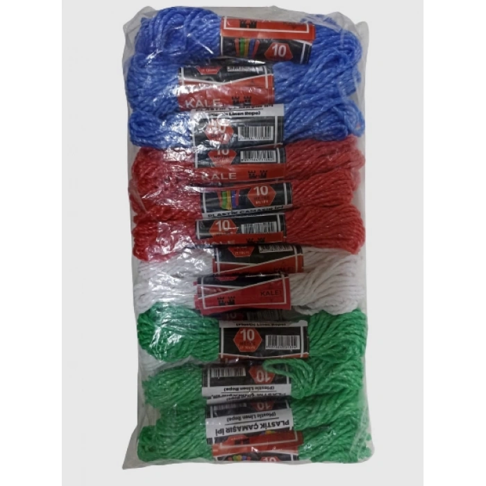 KALE Plastik Çamaşır ipi 10 Metre 24 Adet (5250)