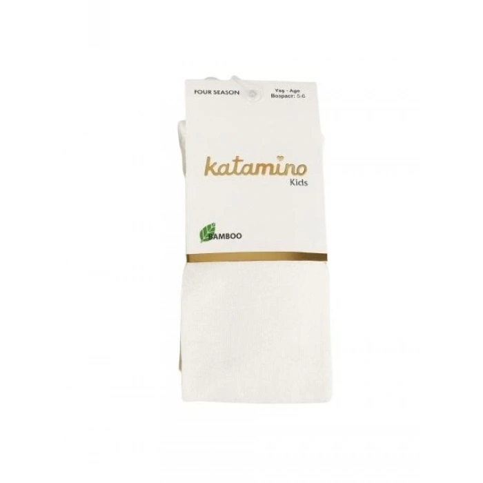 Katamino Mirabel Kız Bambu Külotlu Çorap K30207 Krem