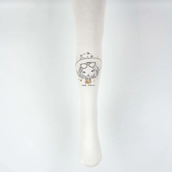 Katamino Mistar Baskılı Kız Külotlu Çorap K37008 Asorti