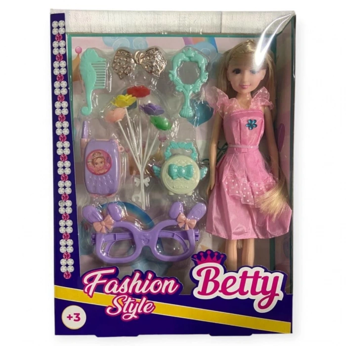 KMB-926 - GÜZELLİK SETİ AKSESUARLI KUTULU BEBEK