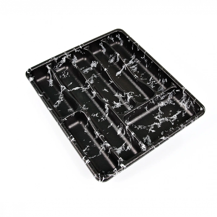 KÜÇÜK - SİYAH - 7 BÖLMELİ ÇEKMECE İÇİ KAŞIKLIK 36X32CM (5250)