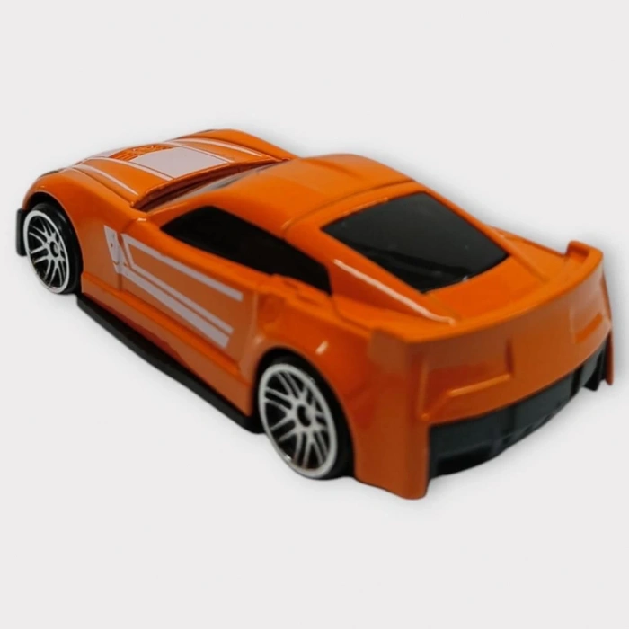 Metal Mini Arabalar  8 cm - Turuncu - 1