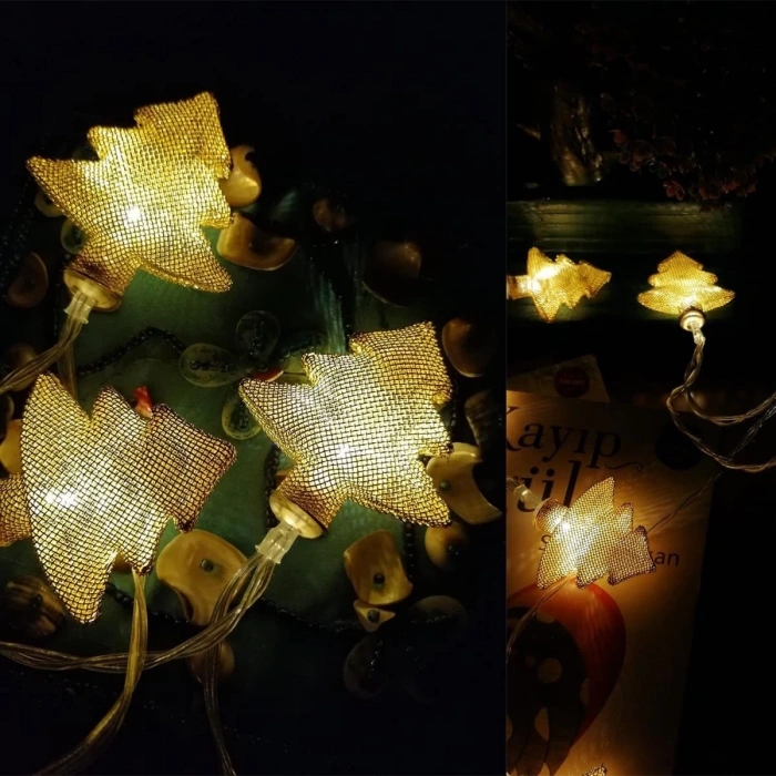 Metal Örgülü Çam Ağacı Şeklinde Günışığı Şerit Led Işık Zinciri (5250)