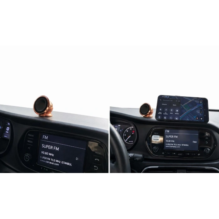 Metal Telefon Tutucu Torpidoya Yapışan Mıknatıslı