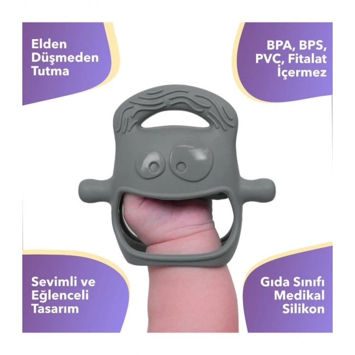 Mochi Diş Kaşıyıcı Gri