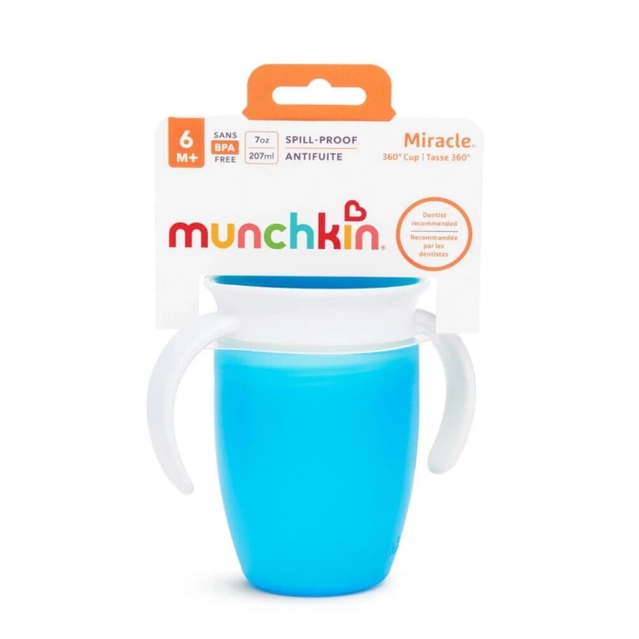 Munchkin Mucize 360° Alıştırma Bardağı 6 Ay+ 207 ml Mavi