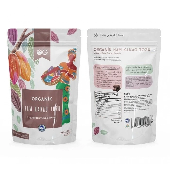 OG Natural Organik Ham Kakao Tozu 250 Gr