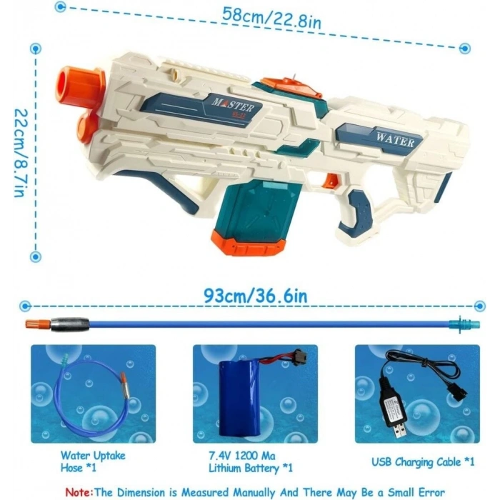 QS811-213 ŞARJLI SU TABANCASI 8 METRE 600 ML