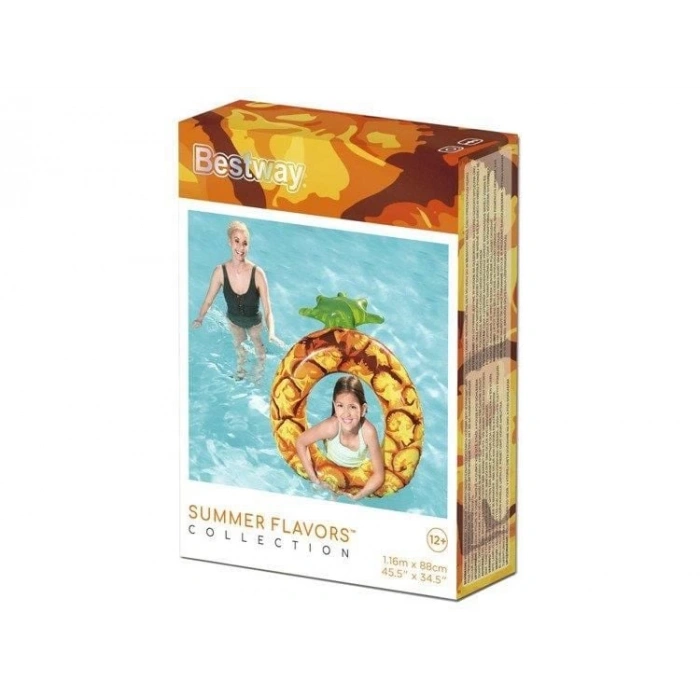 Renkli Ananas Desenli  Deniz Simit Bestway - 36121 -Ananas