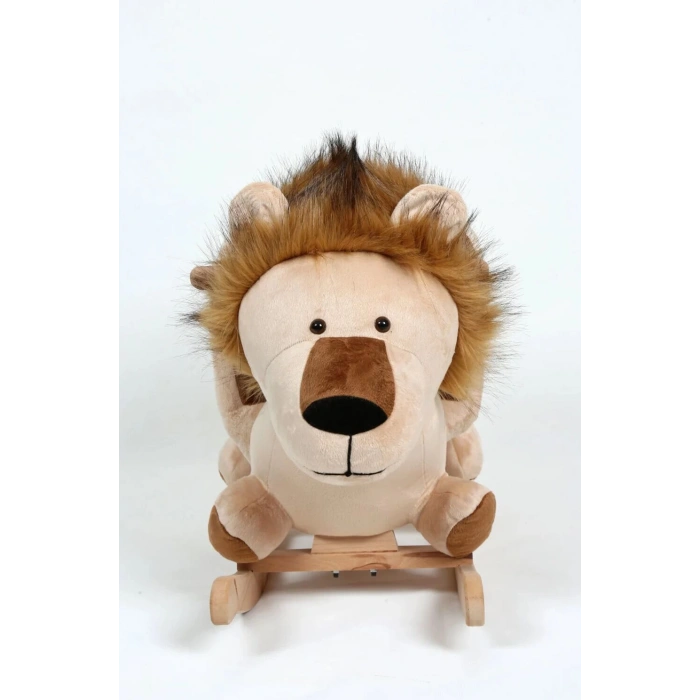 Safeline Bebe Peluş Ahşap Sallanır Oyuncak Aslan