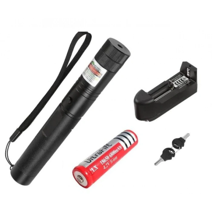 Şarjlı Yeşil Lazer Yakıcı Pointer 15 Km lazer 1000 mv (5250)