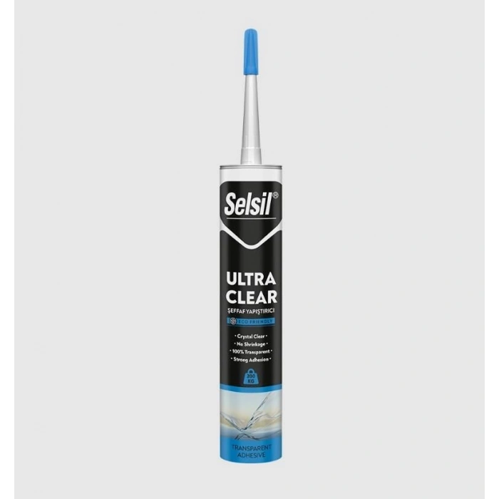 Selsil Ultra Clear Şeffaf Montaj Yapıştırıcı 290 ml