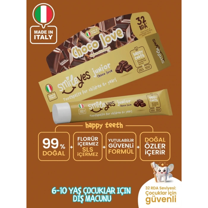 Smileyes Junior Diş Macunu 6+ Yaş 50 ml Choco Love