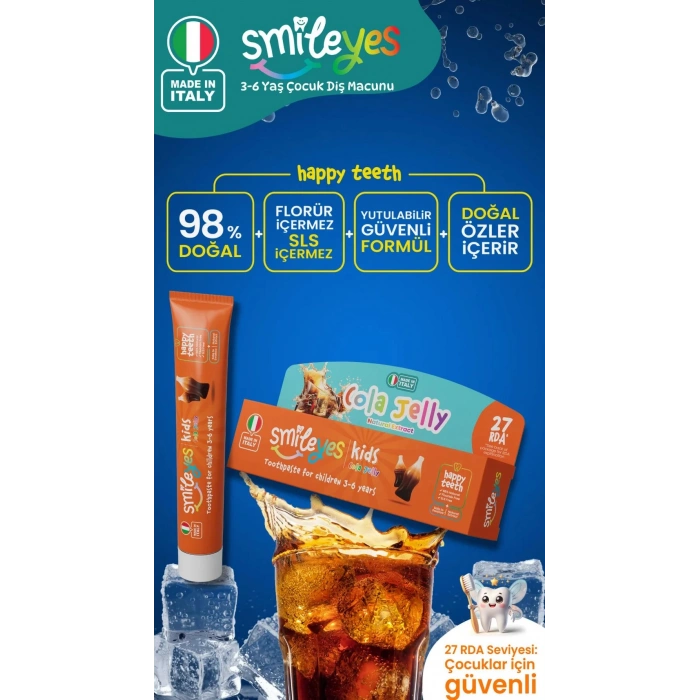 Smileyes Kids Diş Macunu 3-6 Yaş 50 ml Cola Jelly