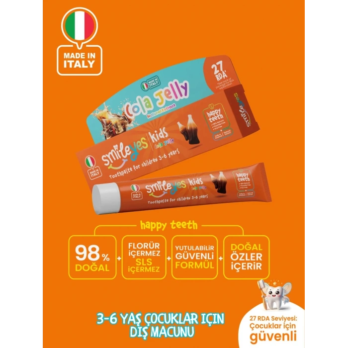Smileyes Kids Diş Macunu 3-6 Yaş 50 ml Cola Jelly