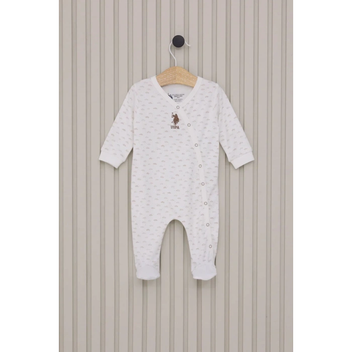 U.S.Polo Erkek Bebek Patikli Tulum USB2024 Krem