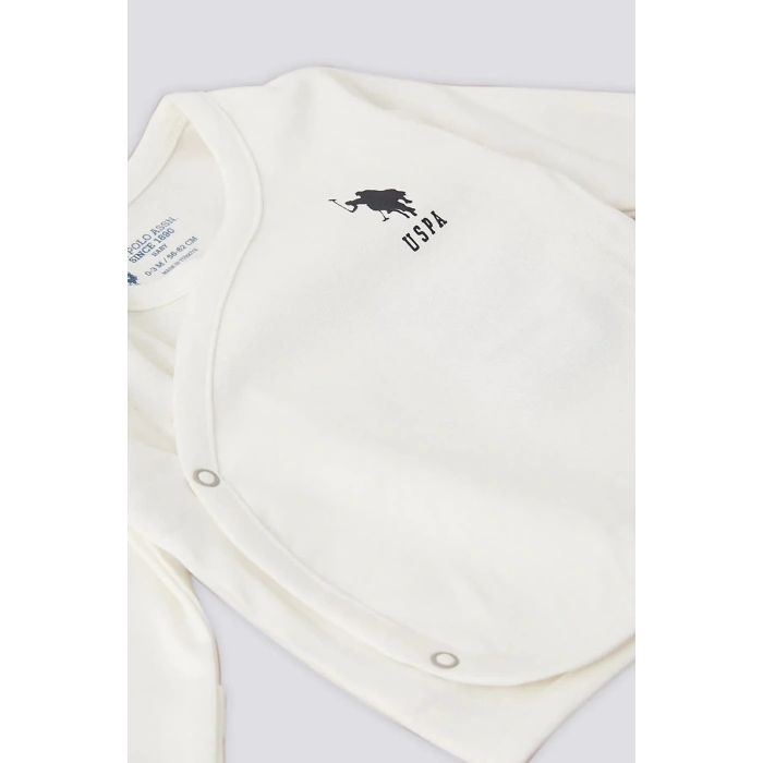 U.S.Polo Kız Bebek 10Lu Zıbın Seti USB1646 Krem