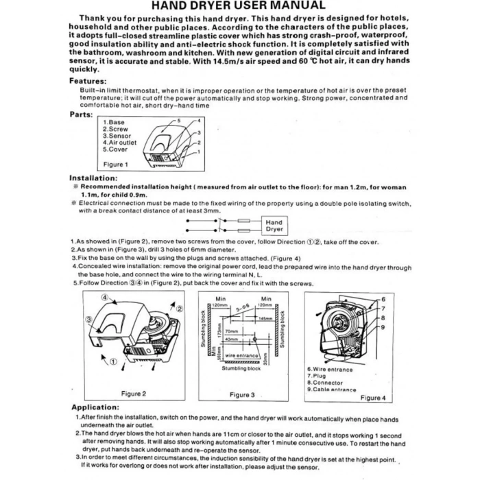 Xinda Gsq150 El Kurutma Makinesi Plastik Gövdeli Ekonomik