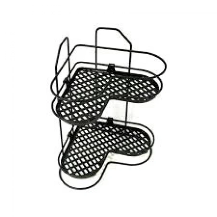 ZARİF 2Lİ KÖŞELK SİYAH BEYAZ KROM (5250)