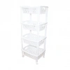 4 KATLI SEPET DÜZENLEYİCİ - RAF ÜNİTESİ TEKERLEKLİ 400X295X960MM (5250)