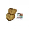 AKASYA KALPLİ  2 BÖLMELİ  AHŞAP SERVİS SUNUM TEPSİ - TAHTASI  25 X 14 X 1.4CM (5250)