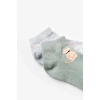 Bibaby Biorganic Cat 2Li Yaş Patik Çorap 68427 Mint Gri