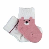 Bibaby Biorganic Happy Bear 2Li Çorap 68413 Gül Kurusu