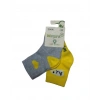 Bibaby Biorganic Hi Kız 2Li Çorap 68403 Gri Sarı