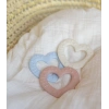Bibs Baby Bitie Diş Kaşıyıcı Heart - Pink Plum