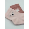 Bistyle Bear Penye Soket Çorap 2Li BS10116 Pembe