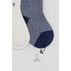 Bistyle Big Heart Penye Soket Çorap 2Li BS10117 Lacivert