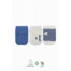 Bistyle Puanlı Kaymaz Penye Soket Çorap 3Lü BS10108 İndigo