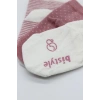 Bistyle Puanlı Kaymaz Penye Soket Çorap 3Lü BS10108 Pudra
