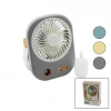 SU SPREYLİ USB MİNİ FAN 15.5X12CM MASA ÜSTÜ USB ŞARJLI 2İN1 KULP=TAŞIMA - DURUŞ 3 KADEME HIZ BJJ-566 (5250)