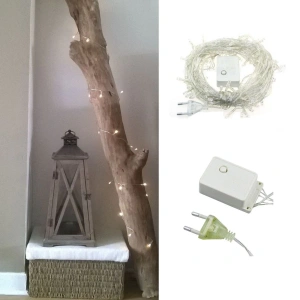 100 Ledli 8 Fonksiyonlu 10 Metre Led Aydınlatma Dekor Lambası (beyaz) (5250)