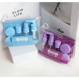 6 Parça Renkli Kapaklı Seyahat İçin Boş Şişe Seti