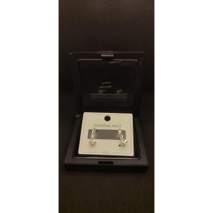 Stainless Steel Paslanmaz Çelik & Yıldız Detaylı Zirkon Küpe Seti